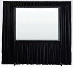 Draper 384050 90" x 120" Black Velour StageScreen Dress Kit with Case