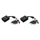 Component Video with Stereo Audio Extender over UTP Cat 5 / Cat 6 Transmitter and Receiver