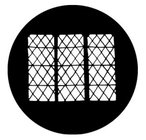 Drawn Lattice Steel Gobo Pattern