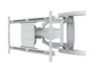 SmartMount Antimicrobial Articulating Wall Arm for 50"-80" Displays in White