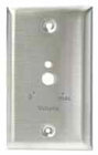 Lowell ANP-1 Punched Wall Plate, Single Gang, Stainless Steel