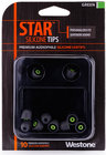 10 Pack of Green STAR Silicone Eartips