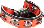 Ultra-Grip Tambourine with Brass Jingles