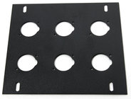 Unloaded Plate for Recessed Floor Box with 6 Mounting Holes