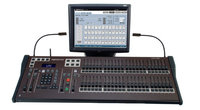 Lighting Control Console with 96 Faders, 2048 Outputs and 19" Touch Screen