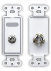 Single-Gang Decora Wall Plate with 1x Stereo 1/4" Phone Jack
