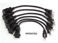 6 AC power extension cords