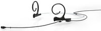 d:fine Dual Ear Omnidirectional Headset Microphone with Hardwired 3-Pin Lemo Connector and 110mm Long Boom Arm, Black