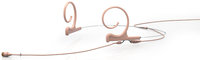 d:fine Dual Ear Omnidirectional Headset Microphone with MicroDot Termination and 110mm Long Boom Arm, Beige