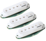 Fishman PRF-STR-WH3 Fluence Single-Width for Strat 3-Pack of Single-Coil Electric Guitar Pickups in White