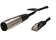 Male XLR to Modular Cat 5 Jack 