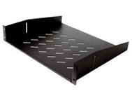 2RU 16" Deep Rack Shelf in Black