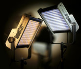 Prime Location Tungsten Color 2 LED Light Kit with Gold Mount Battery Plate