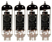 Quartet of EL84 Power Vacuum Tubes