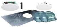 Dual 5.25" Ceiling Speaker Package with Installation Hardware