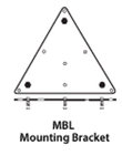 Large Flat Surface Mounting Bracket for Q-12A Speaker