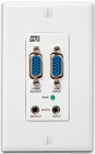 Hall Research VGA/Component & 3.5mm Audio Input Decora Wall Plate for VSA Systems