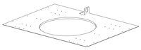 Pre-Construction Bracket for CMi Series Speakers, Purple