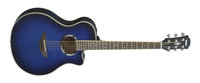 Oriental Blue Burst Acoustic/Electric Guitar with System 66 Electronics