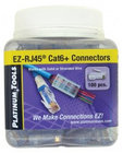 Platinum Tools 202016J  100 Count Jar of EZ-RJ45 Cat6+ 50/50 Combo Connectors