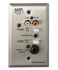 Stainless Steel Media Input Wall Plate