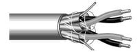 West Penn DA2402GY1000  1000' AES/EBU 24AWG 4-Conductor Stranded Shielded Digital Audio Cable