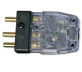 Male Stage Pin Connector with Clear Terminal Cover, 20A