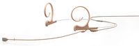 Dual-Ear Directional Headset Microphone with 3.5mm Locking Connector in Beige