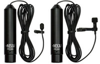 Lavalier Microphone Kit with 1 Omnidirectional Microphone and 1 Cardioid Microphone