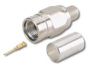 75 Ohm BNC-F Connector, Straight Crimp Plug, 4C