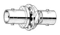 Circular Double Ended BNC bulkhead receptacle