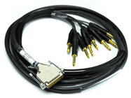 2' Snake Cable with 8 TRSM to DB25-M