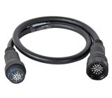 25' 20A 6-Circuit LSC19 Molded Multi-Cable Extension with Bonded Ground