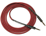 10 ft Cloth Wound Guitar Cable in Black with Red and Yellow Accents