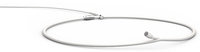 d:screet Omnidirectional Necklace Microphone with 18.5" Long Necklace and MicroDot Termination in White