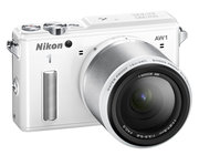 14.2 MP 1 AW1 Camera in White with NIKKOR AW 11-27.5mm f/3.5-5.6 Zoom Lens