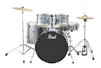 5-Piece Drum Set in Charcoal Metallic with Cymbals and Hardware