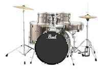 5-Piece Drum Set in Bronze Metallic with Cymbals and Hardware