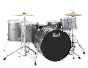 5-Piece Drum Set in Charcoal Metallic with Cymbals and Hardware