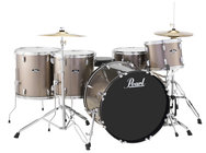 5-Piece Drum Set in Bronze Metallic with Cymbals and Hardware