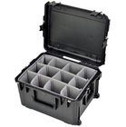 22" x 17" x 12" Molded Mil-Spec Waterproof Case with Wheels and Dividers