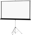 60" x 80" Picture King Matte White Tripod Screen, Black Carpet