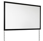 72" x 96" FocalPoint Matt White Portable Projection Screen, Silver Frame