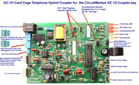 Card Cage Telephone Hybrid Coupler for AC-12 Rackmount Autocoupler Bay