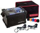 100 Watt All-In-One Compact PA System with (2) Wired Microphones and CD/MP3 Playback