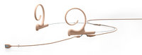 d:fine™ Dual-Ear Omnidirectional Headset Microphone with 90mm Boom in Beige, TA4F Connector