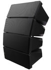 750W Weatherproof Line Array Speaker System in Black with (10) 5" Woofers and (4) 1" Tweeters