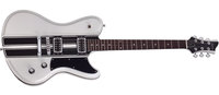 Metallic White Electric Guitar