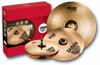 B8 Pro Performance Cymbal Set - 14" Medium Hi-Hats, 16" Medium Crash, 20" Medium Ride in Brilliant Finish