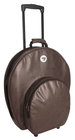 Pro 24 Cymbal Bag in Vintage Brown with Wheels and Handle, holds Cymbals up to 24"